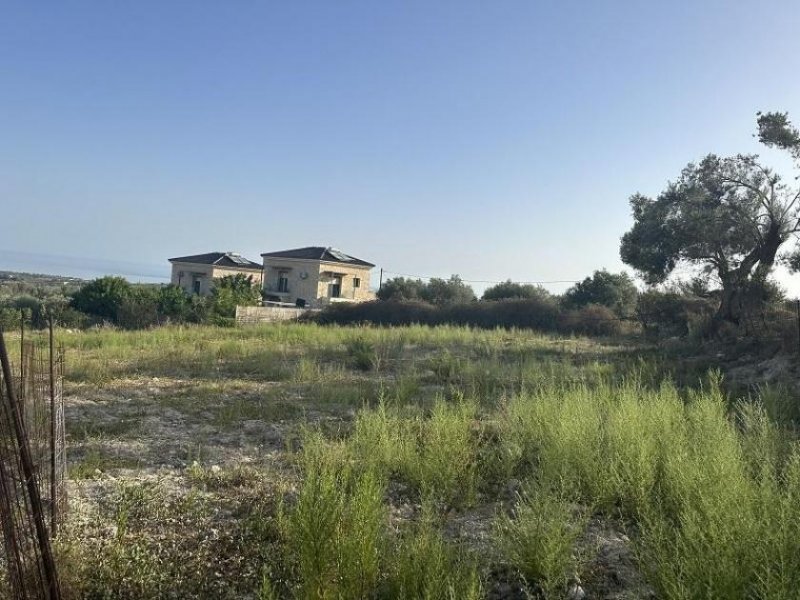 Ag. Paraskevi bei Rethymno Kreta, Ag. Paraskevi: Grundstück mit wunderschönem Meerblick zu verkaufen Grundstück kaufen